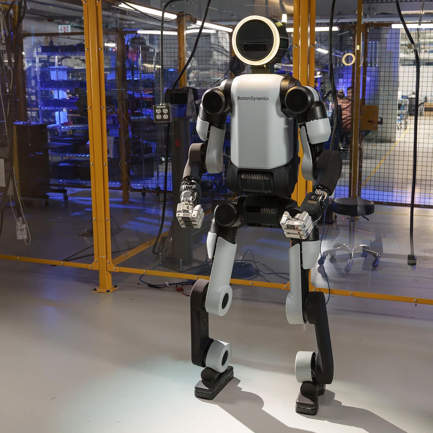 Atlas robot stands in a research lab (via bostondynamics.com)