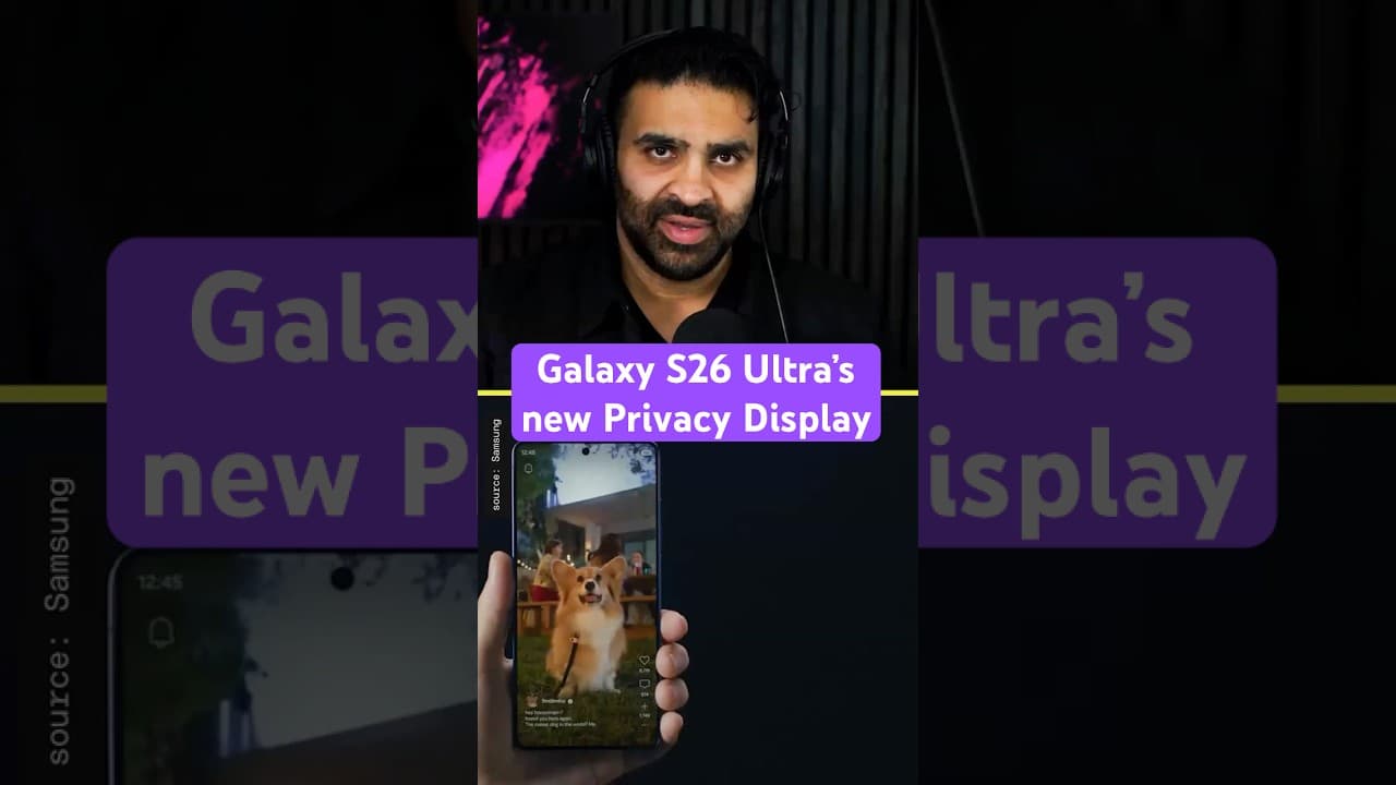 The Galaxy S26 Ultra’s new Privacy Display is pretty cool. #Vergecast