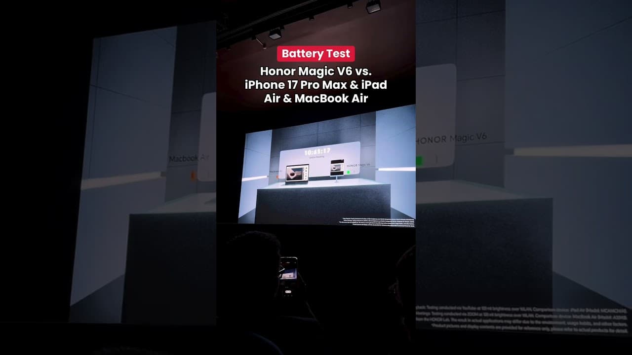 Honor Magic V6 Battery Test #mwc2026 #honor