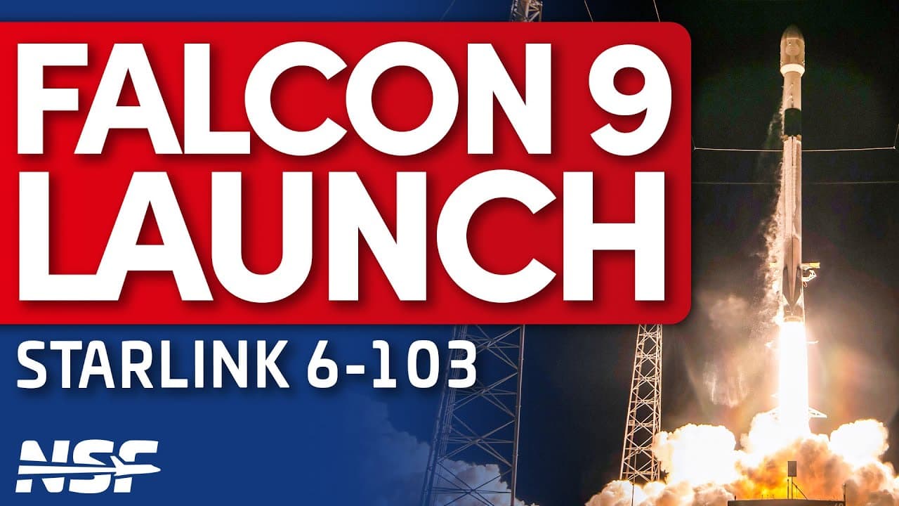 SpaceX Falcon 9 launches Starlink 6-103