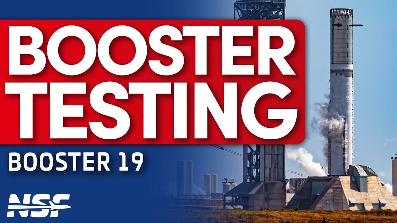 SpaceX conducts preflight Booster 19 testing on Pad 2