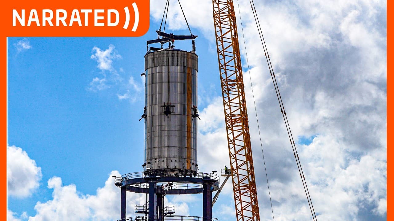 "Test Tank is in the air at Starbase" | SpaceX Starbase