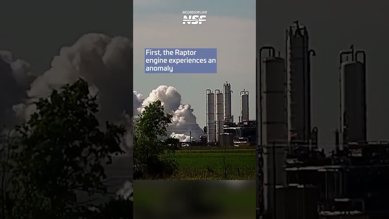 HUGE SpaceX Raptor Explosion at McGregor Test Site! #spacex #explosion #space