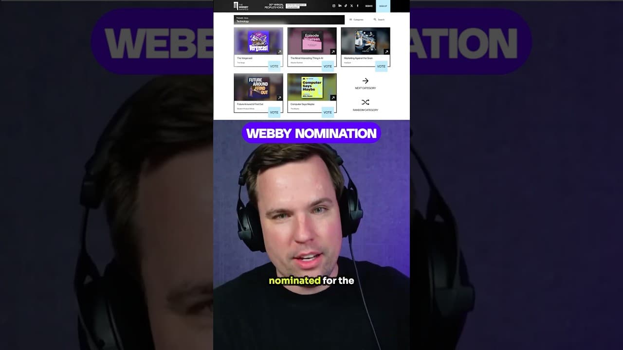 We’re up for a Webby! #Vergecast