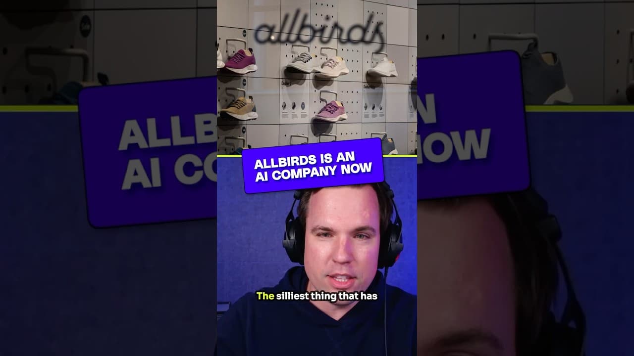 Allbirds announced a switch from shoes to AI. #Vergecast