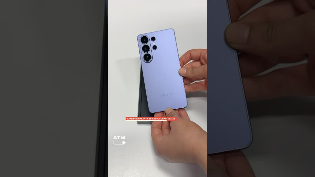 Unboxing Samsung’s $1,300 Galaxy S26 Ultra in Cobalt Violet