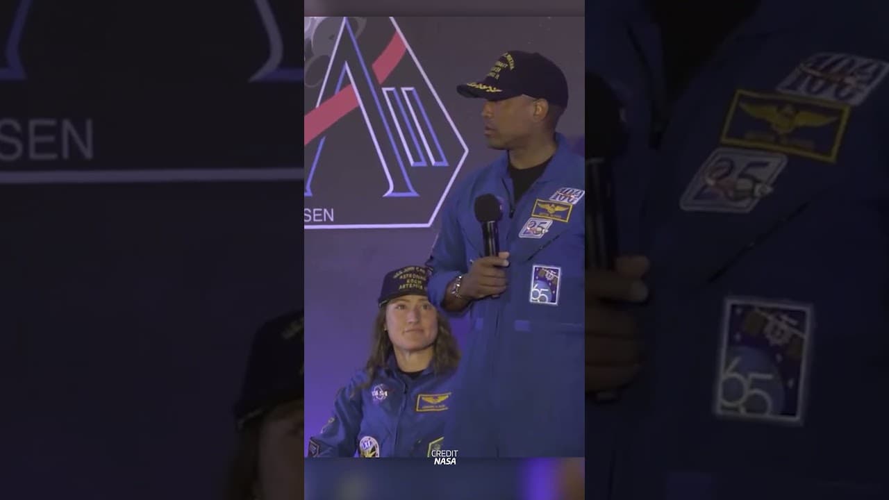 Artemis II Pilot thanks God after coming home ✨🌎 #nasa #space #artemis