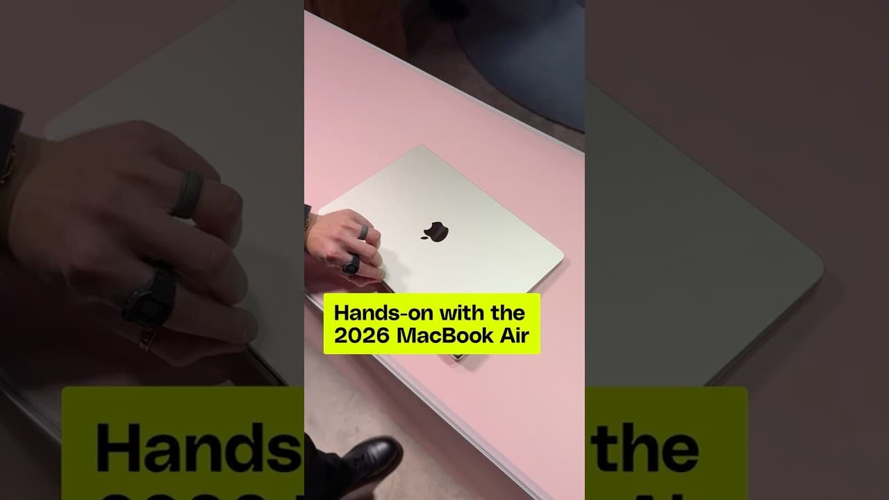 We're hands-on with the new  M5 powered MacBook Air.