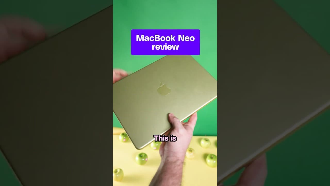 A look at Apple's new MacBook Neo.