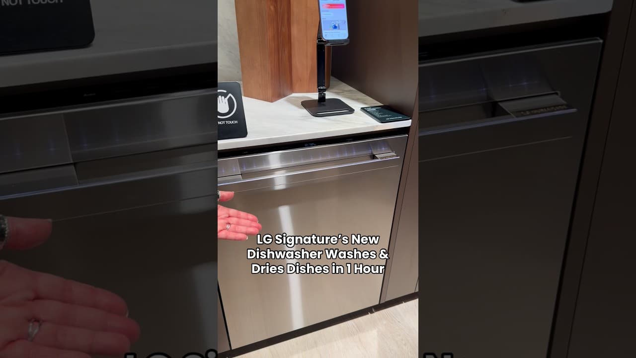 LG Signature’s New Dishwasher Has a A Hidden Handle