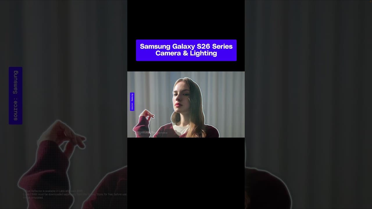 Samsung is bringing new lighting features to its S26 series like "Nightography" video.