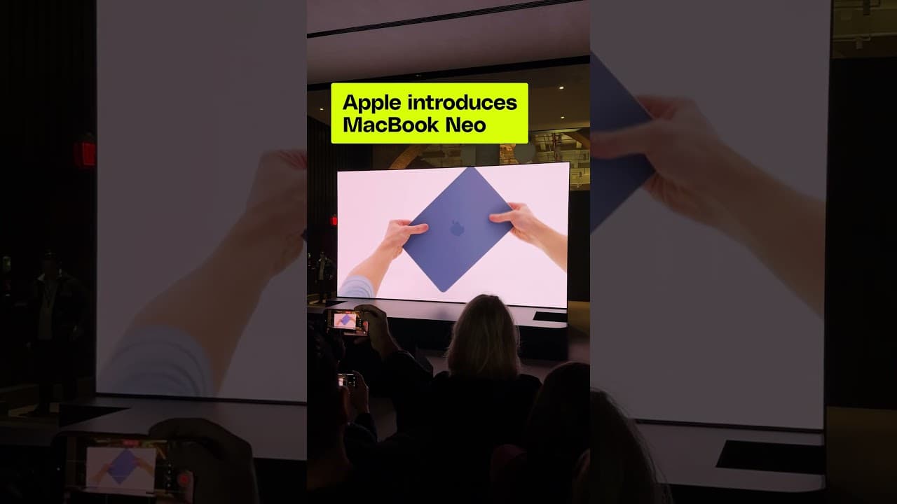 Apple announces their new entry-level laptop, MacBook Neo.