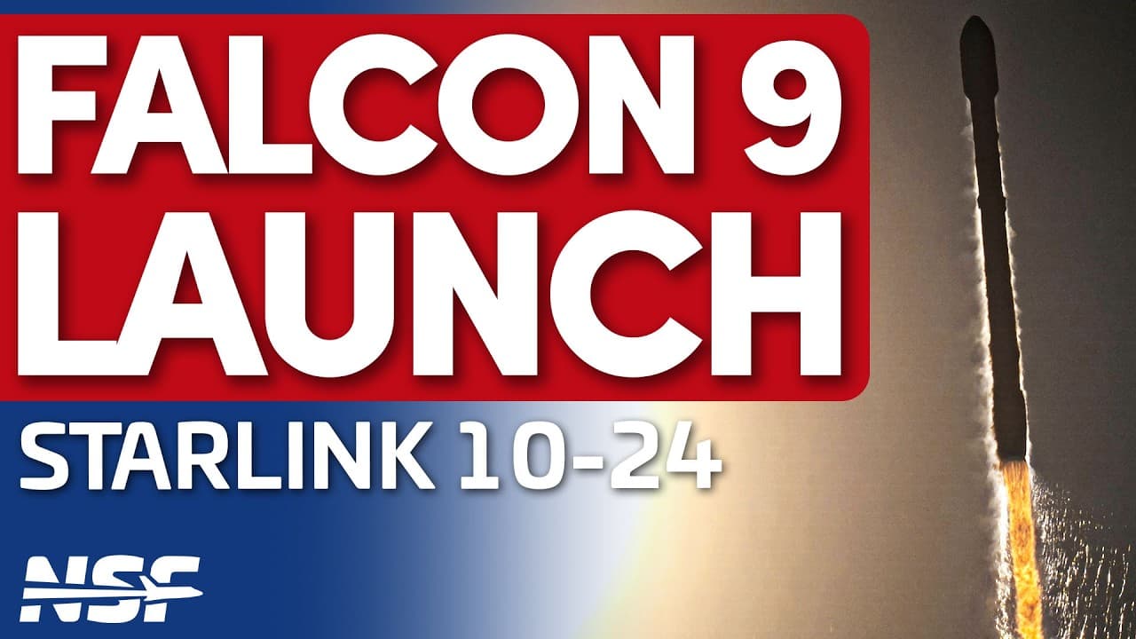 SpaceX Falcon 9 launches Starlink 10-24