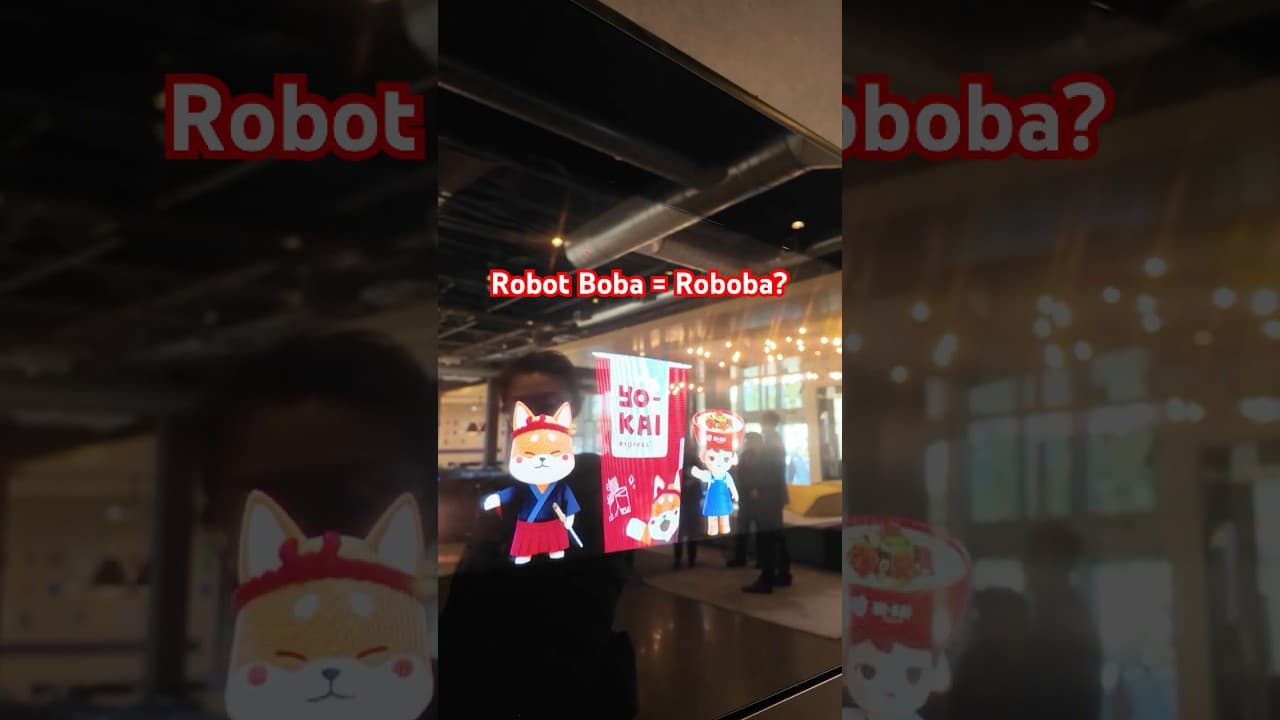 Would you try boba tea made by a robot?