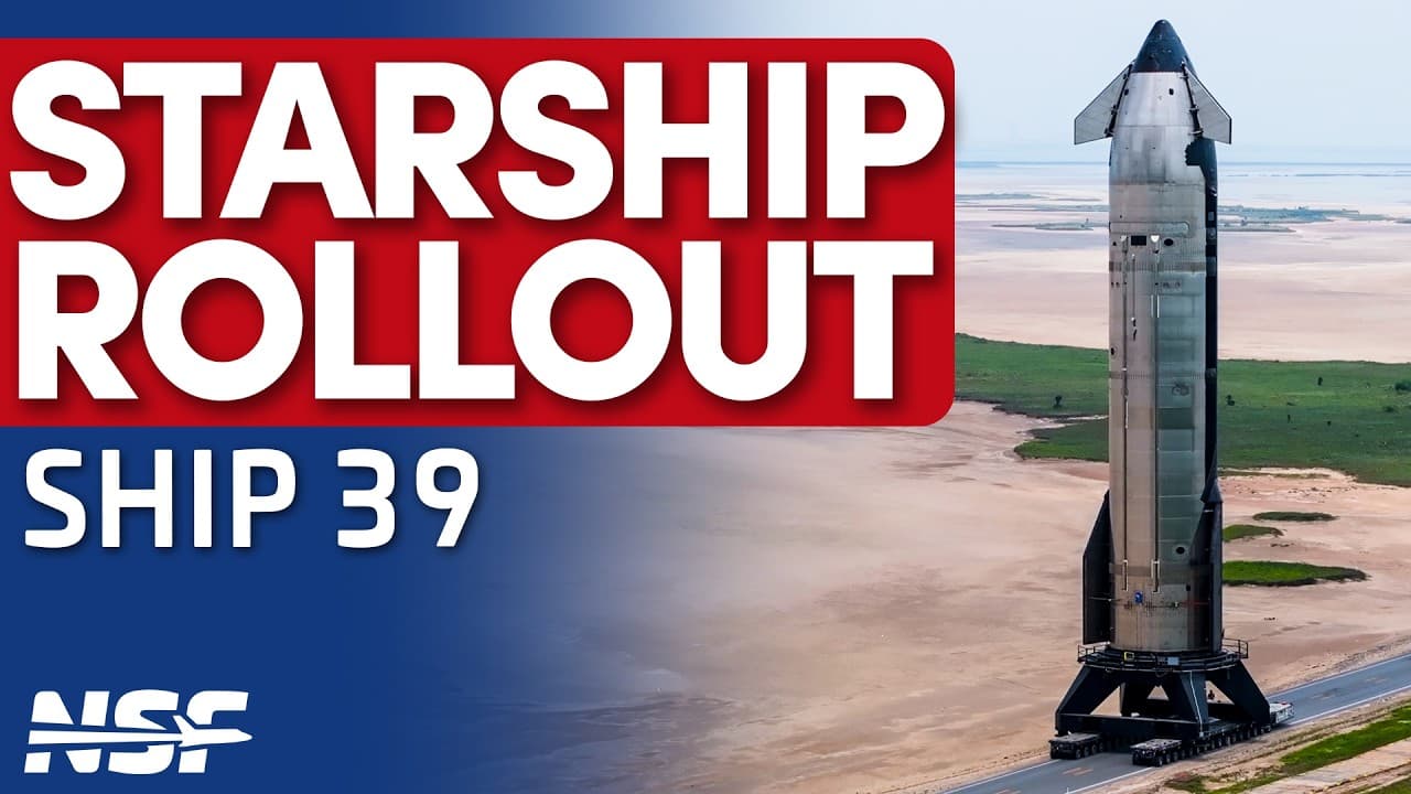 SpaceX rolls Flight 12 Ship 39 to Masseys