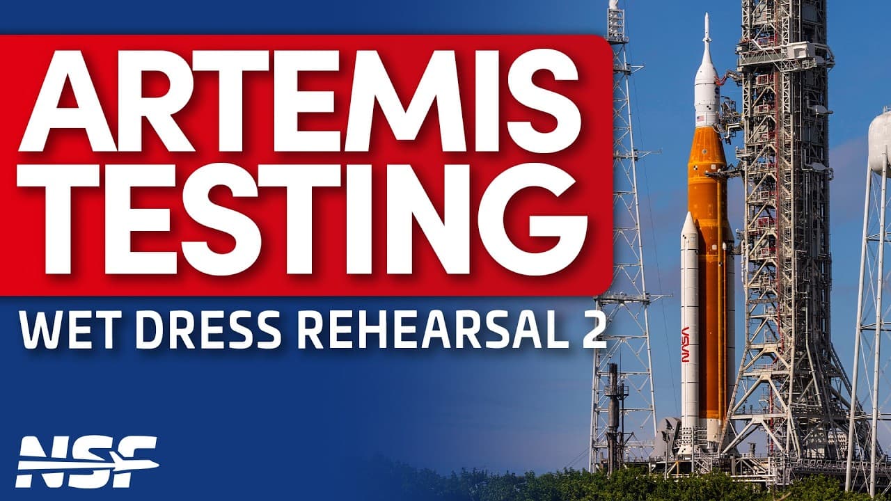 NASA conducts Second Wet Dress Rehearsal on SLS ahead of Artemis II