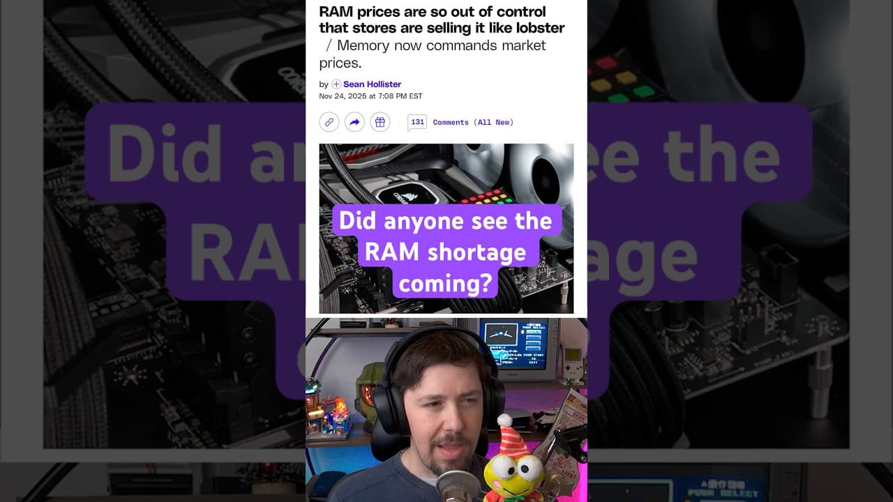 Did anyone see the RAM shortage coming? #Vergecast