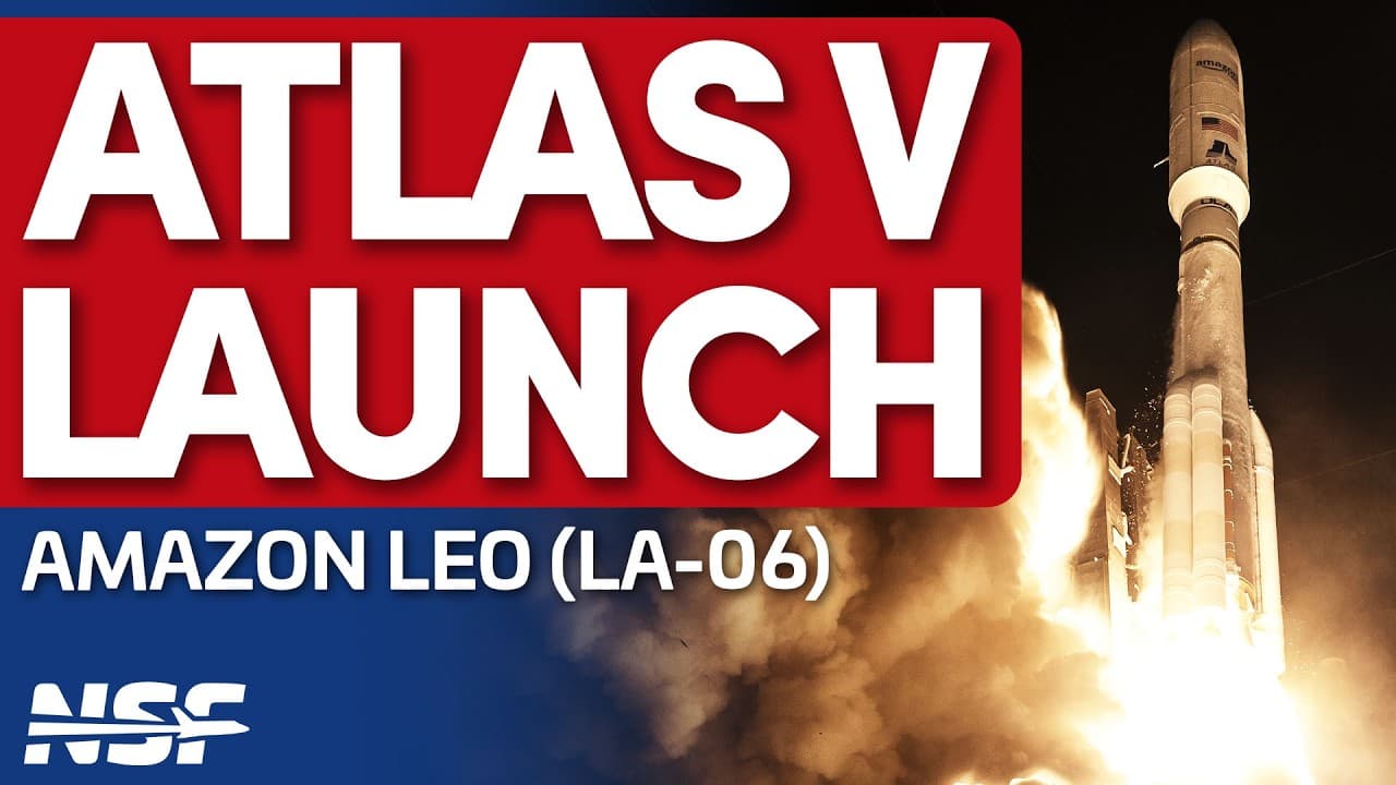 ULA Atlas V 551 launches Amazon Leo Atlas 6 (LA-06)