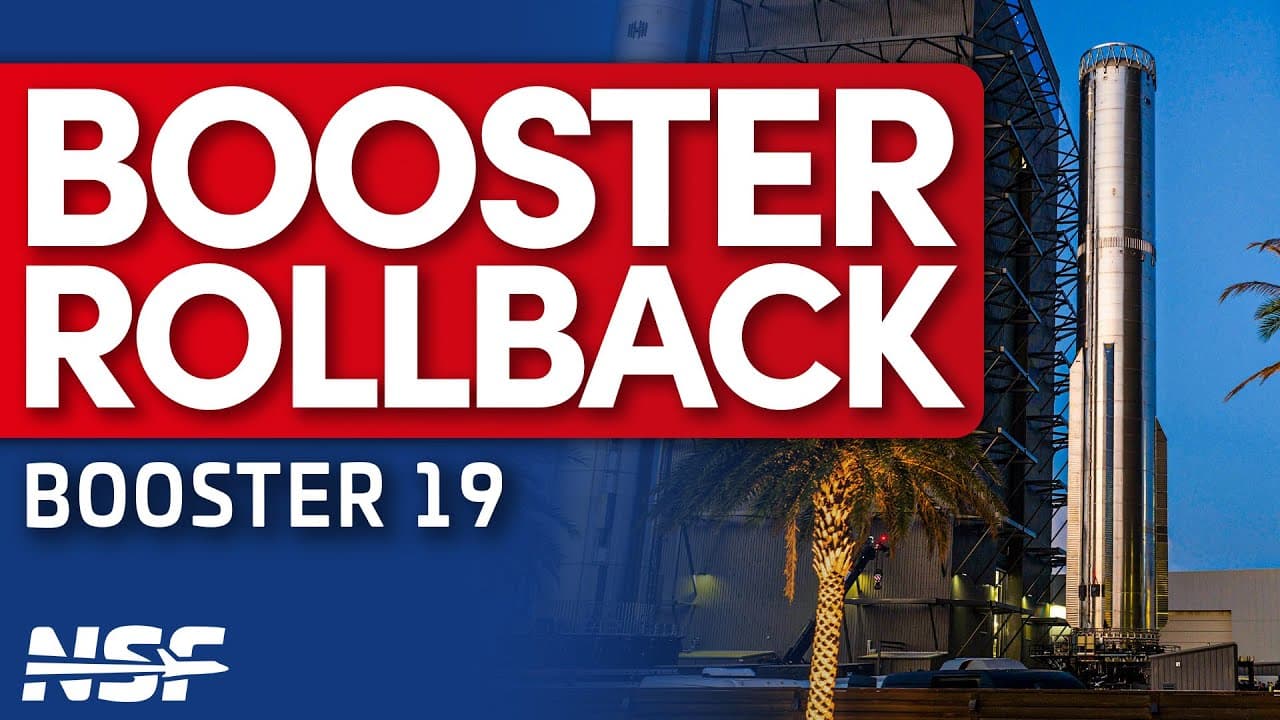 SpaceX returns Flight 12's Booster 19 to Production Site