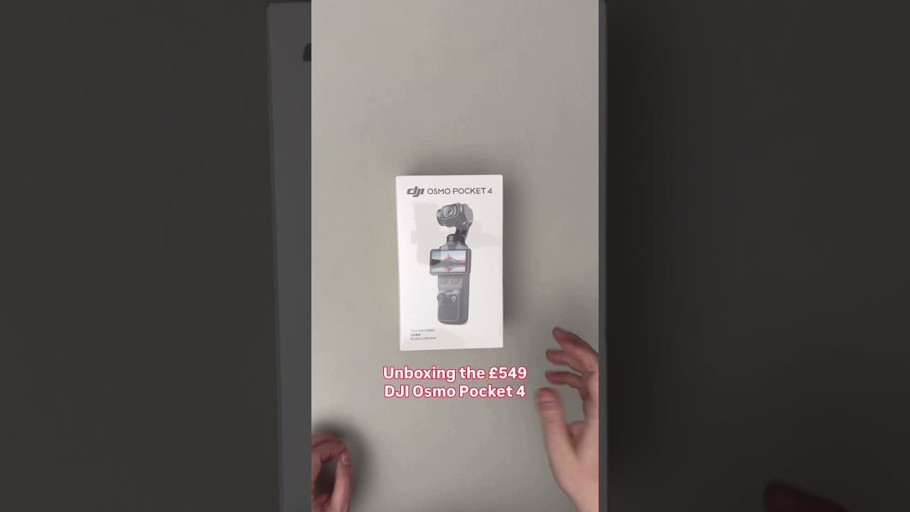 Unboxing DJI’s New £549 Osmo Pocket 4