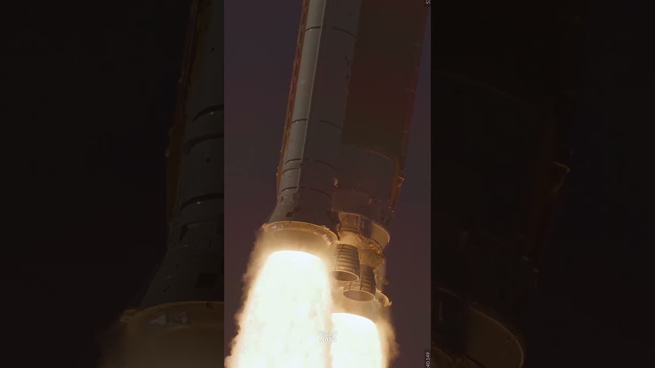 Brand New SLO-MO Footage of Artemis II Launch 😲🤯 #nasa #space #artemis