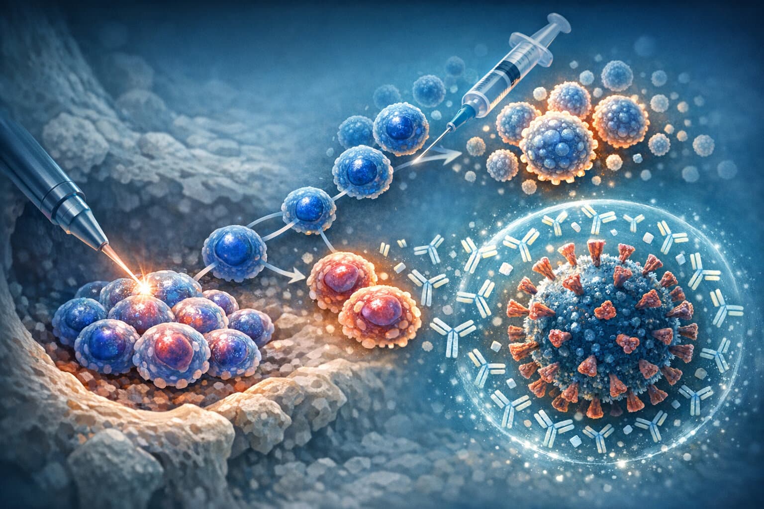 Programming the immune system to manufacture its own therapeutic proteins