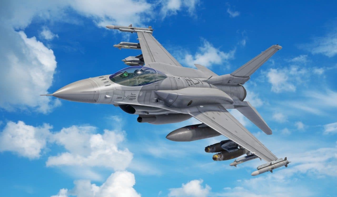 F-16V Block 70 Viper fighter jet in flight
