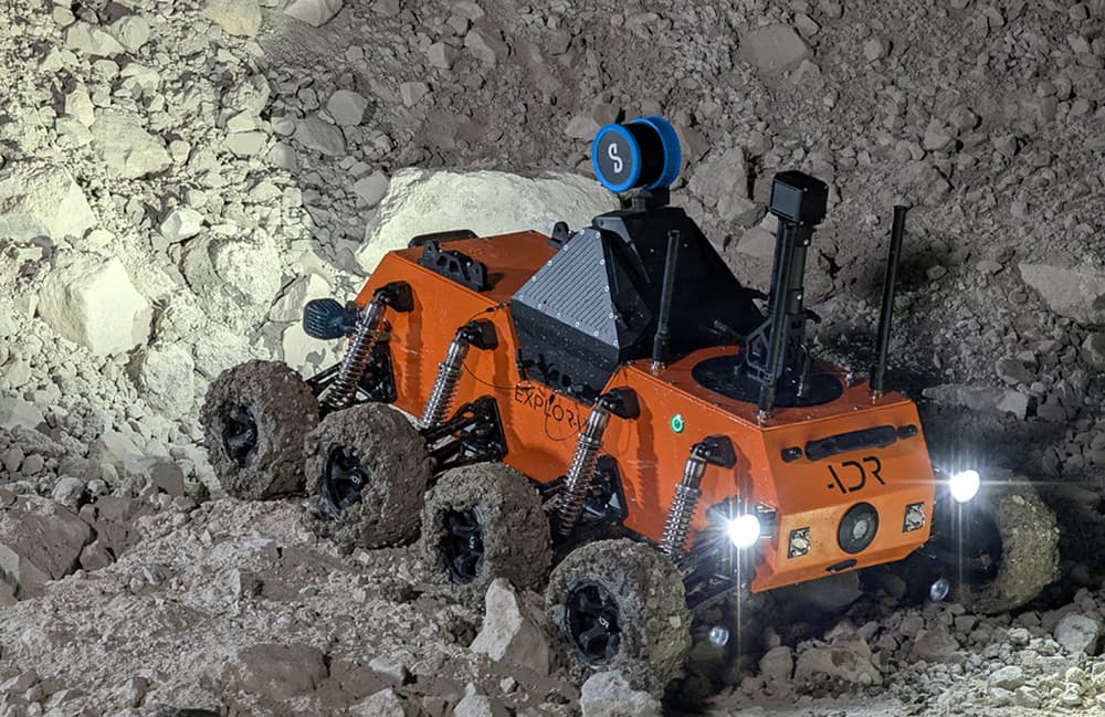 The ADR Explora robot can autonomously conduct mining inspections and monitoring activities. 