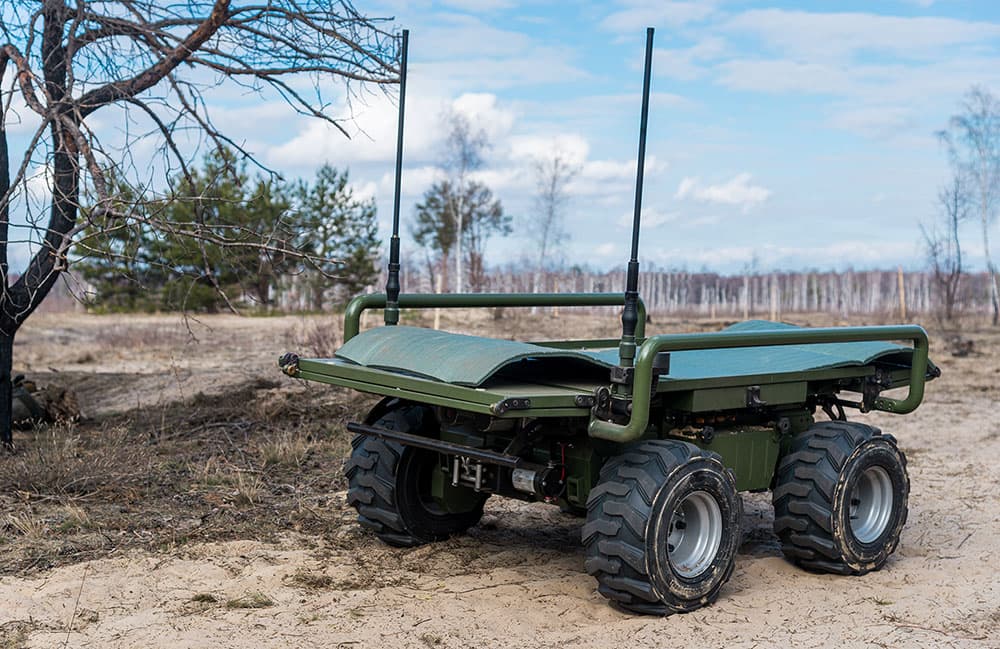 A military logistics robot. The ARM Institute has issued its latest project call for technology and workforce development.