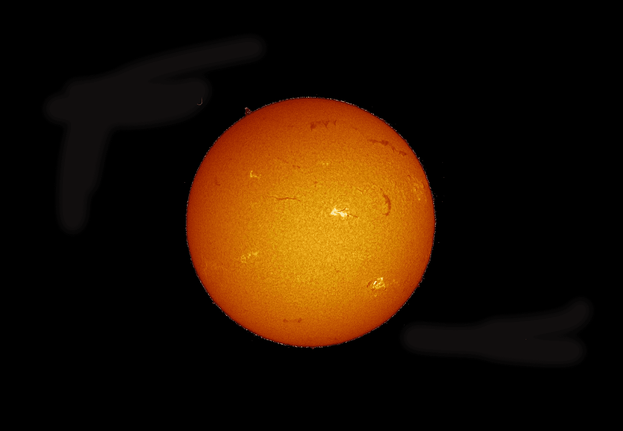 The Sun as it appeared in H-alpha on September 18, 2022. Solar physicists used the Daniel K. Inouye solar telescope to zero in on the active region at the lower right on September 19, 2022, at the end of a very busy week of solar activity. Courtesy CESAR Helios Observatory.