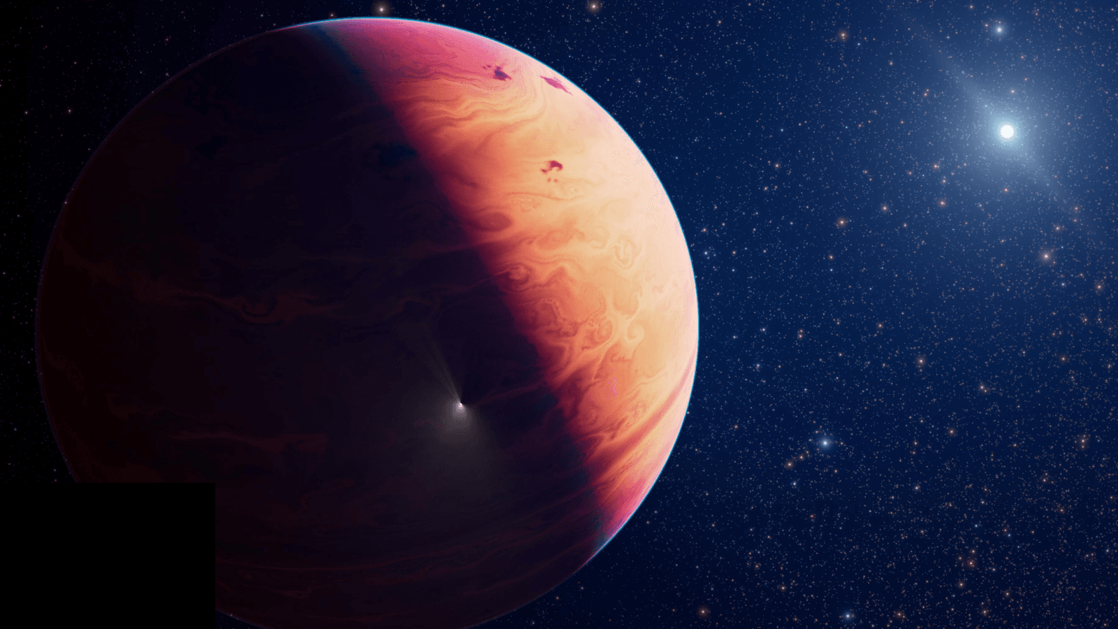 An illustration of the exoplanet 29 Cygni b
