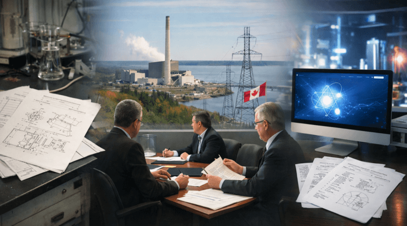 ChatGPT generated image of a Board room with a recurring cast of characters, old documents and revised documents