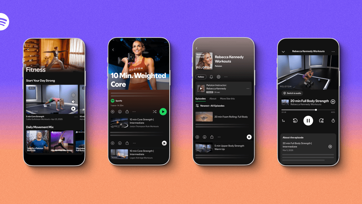 Spotify launches new fitness hub with guided workouts and Peloton classes