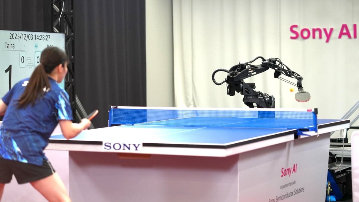 AI ping pong robot beats top human players, but don’t freak out yet