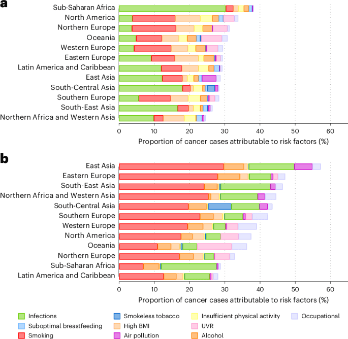 Modifiable risk factors drive a large share of the global cancer burden - Nature Medicine