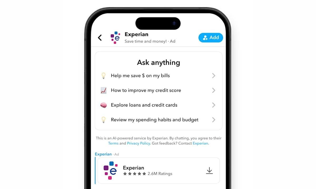 Snapchat is rolling out sponsored AI agents