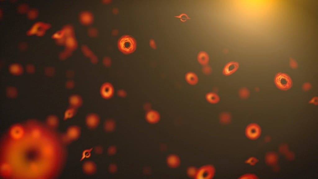 Artist's depiction of Primordial Black Holes. Credit - NASA's Goddard Space Flight Center