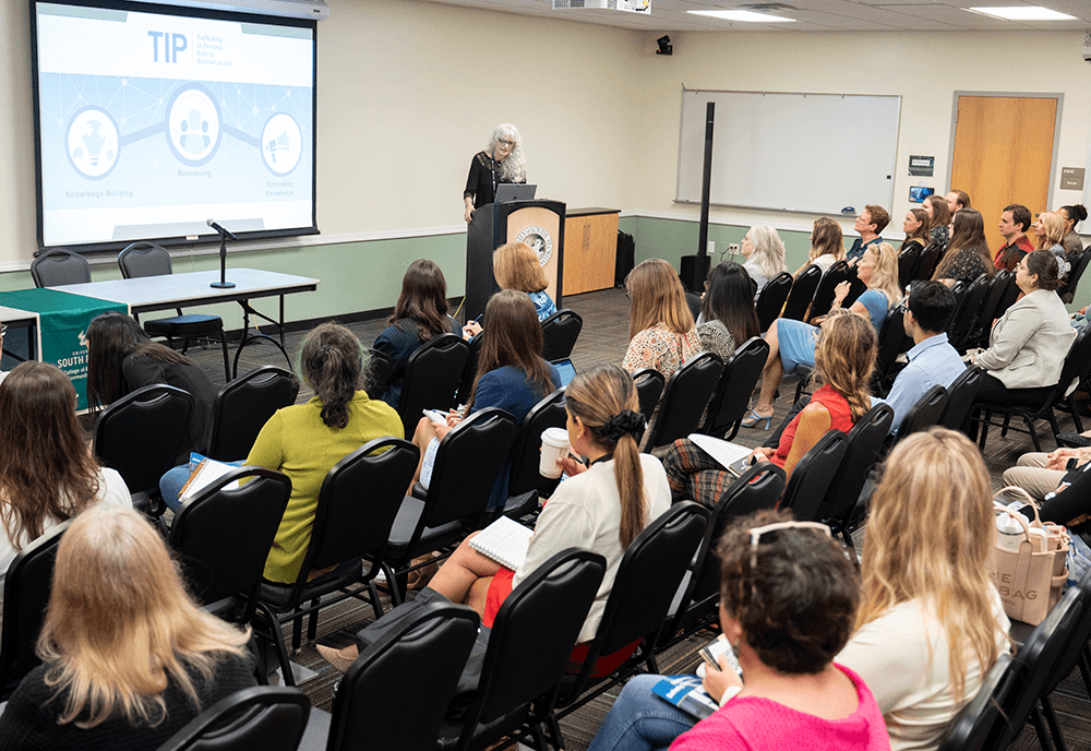 Experts share strategies at FMHI colloquium focused on innovations in the fight against human trafficking (via usf.edu)